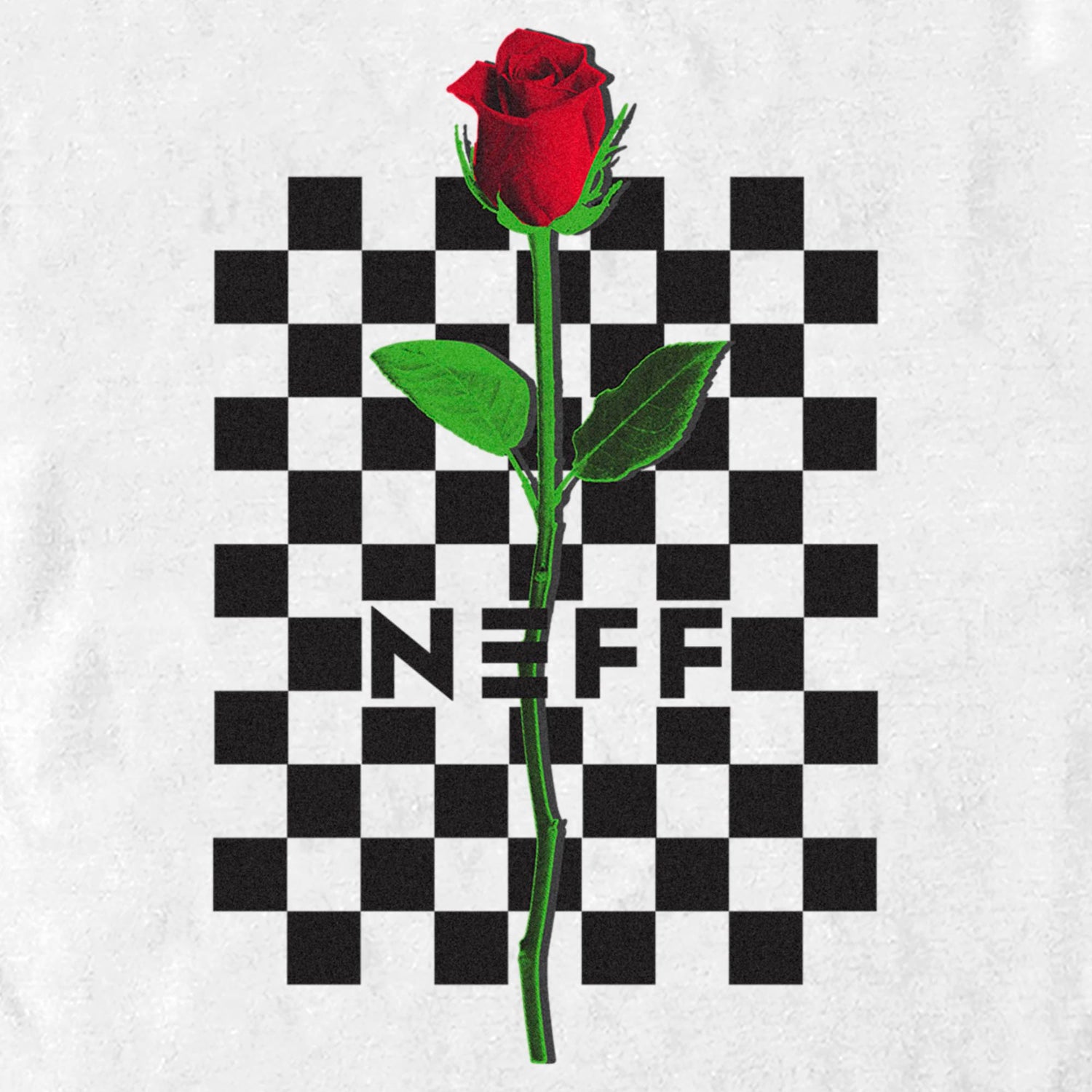 Men's NEFF Checkered Rose T-Shirt