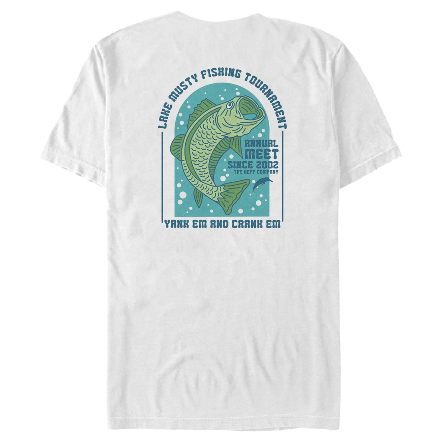 Men's NEFF Lake Musty Fishing Tournament Badge T-Shirt
