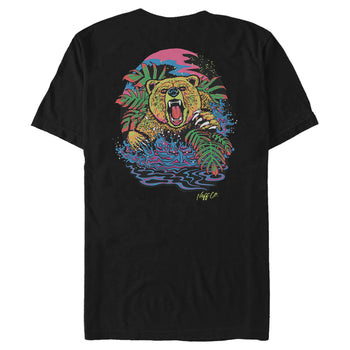 Men's NEFF Colorful Grizzly Bear Badge T-Shirt