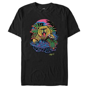 Men's NEFF Colorful Grizzly Bear T-Shirt