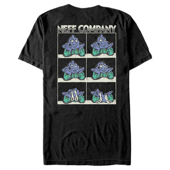 Men's NEFF Meltdown Mushroom Black T-Shirt