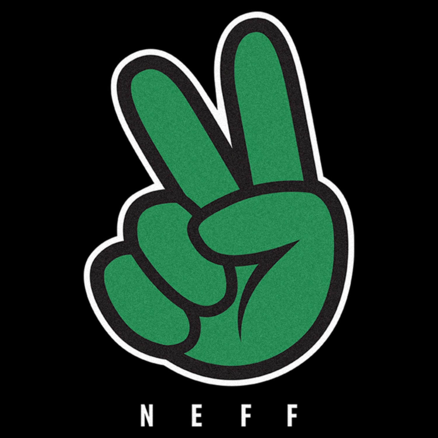 Men's NEFF Peace Sign Logo Green T-Shirt