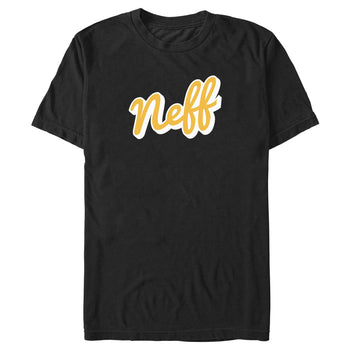 Men's NEFF Classic Yellow Script Logo T-Shirt