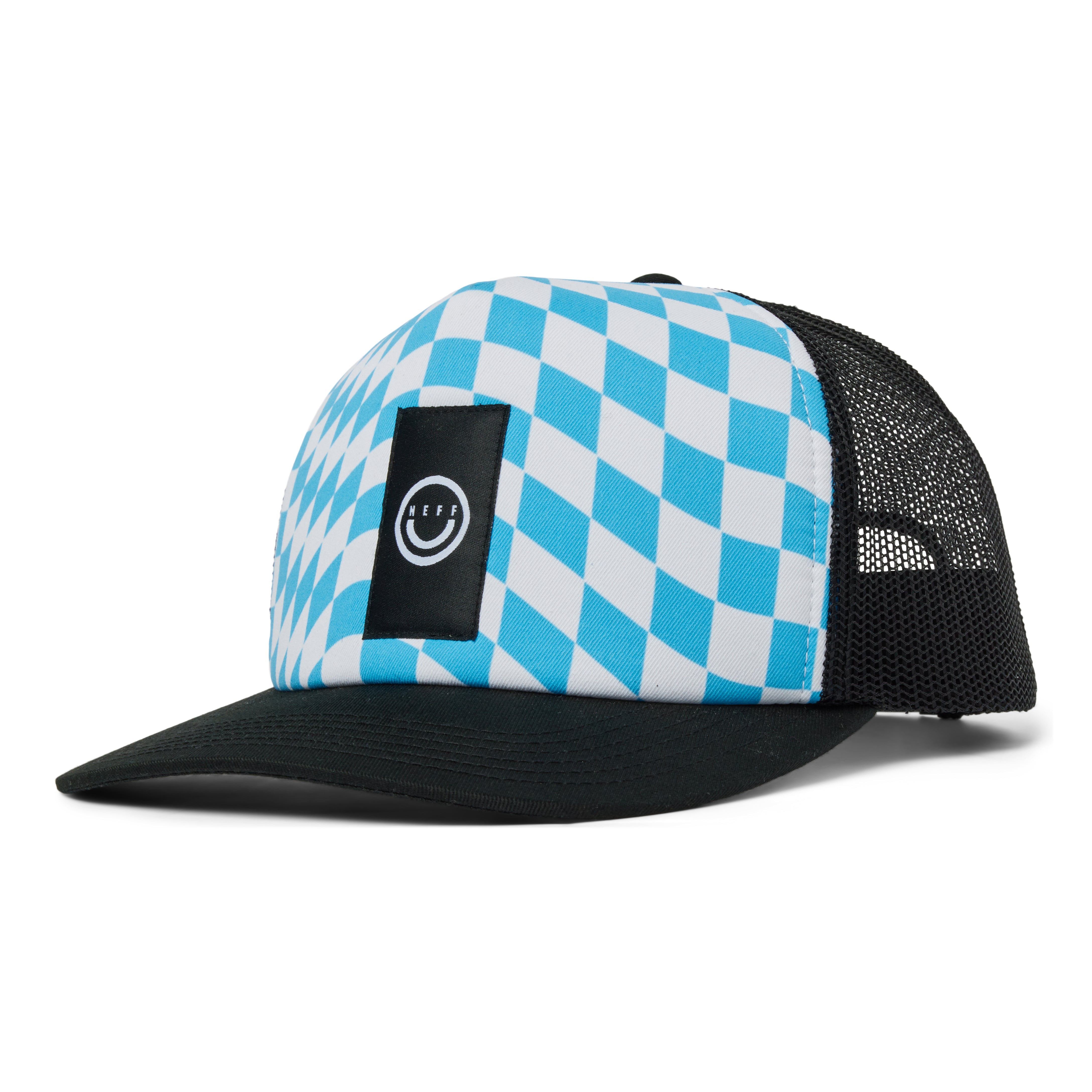 billboard snapback hat - blue/white