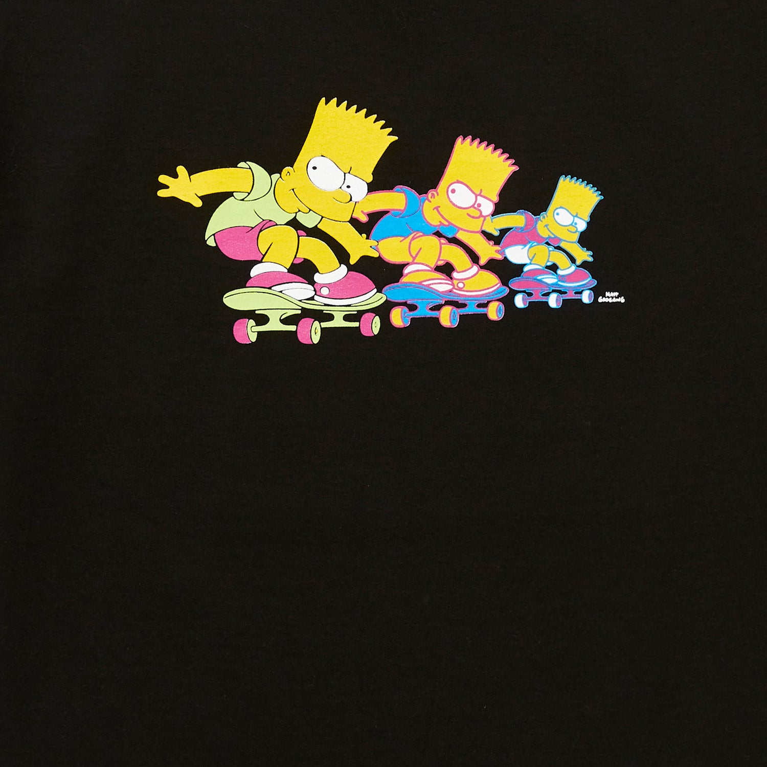 THE SIMPSONS BART SKATER TEE - BLACK