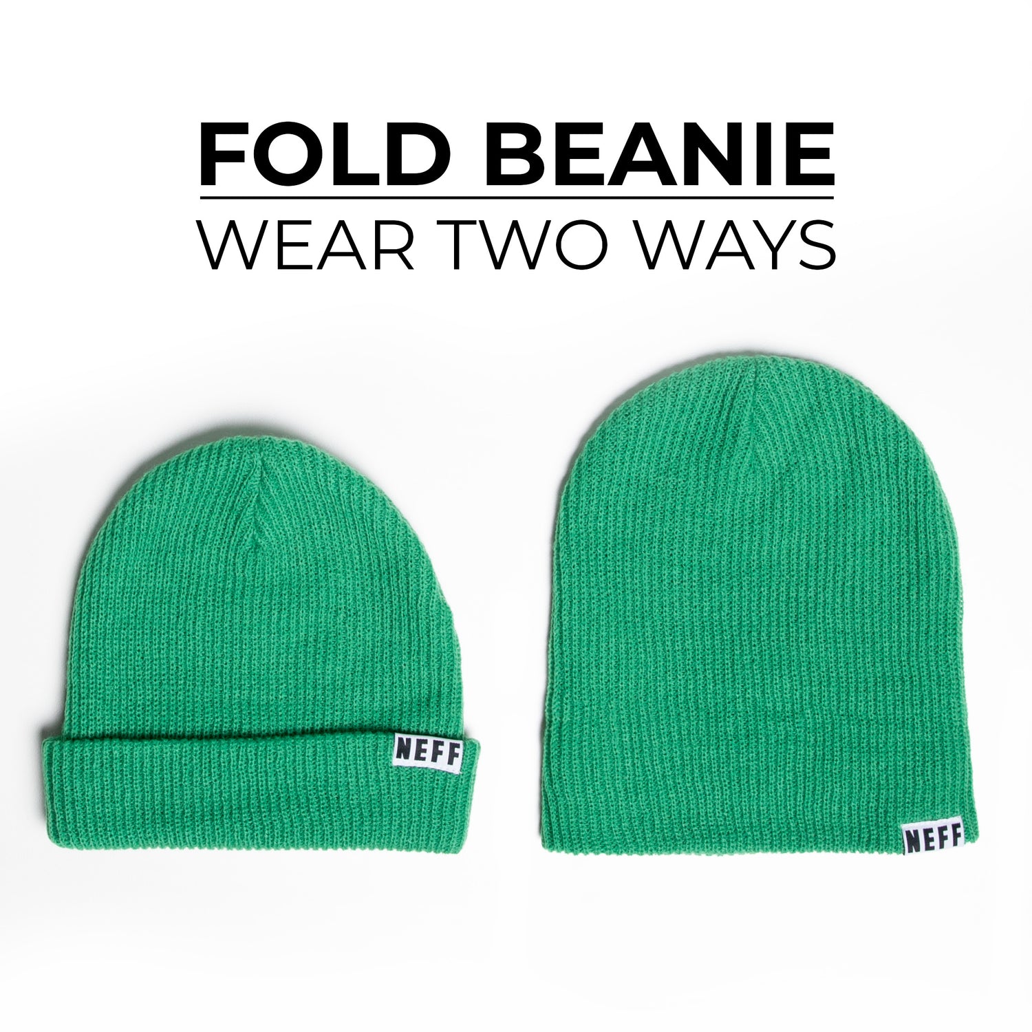 FOLD BEANIE - DARK GREEN