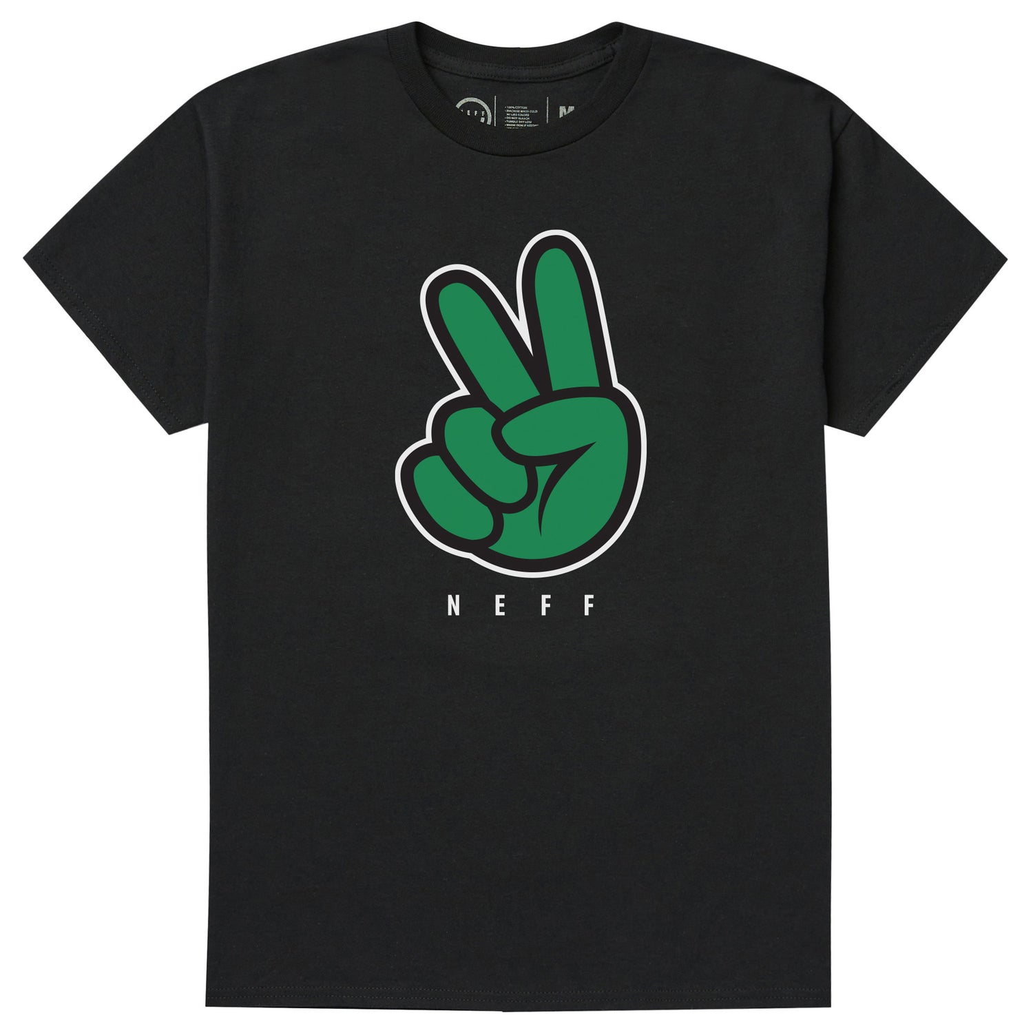 HARDWOOD PEACE TEE - BLACK