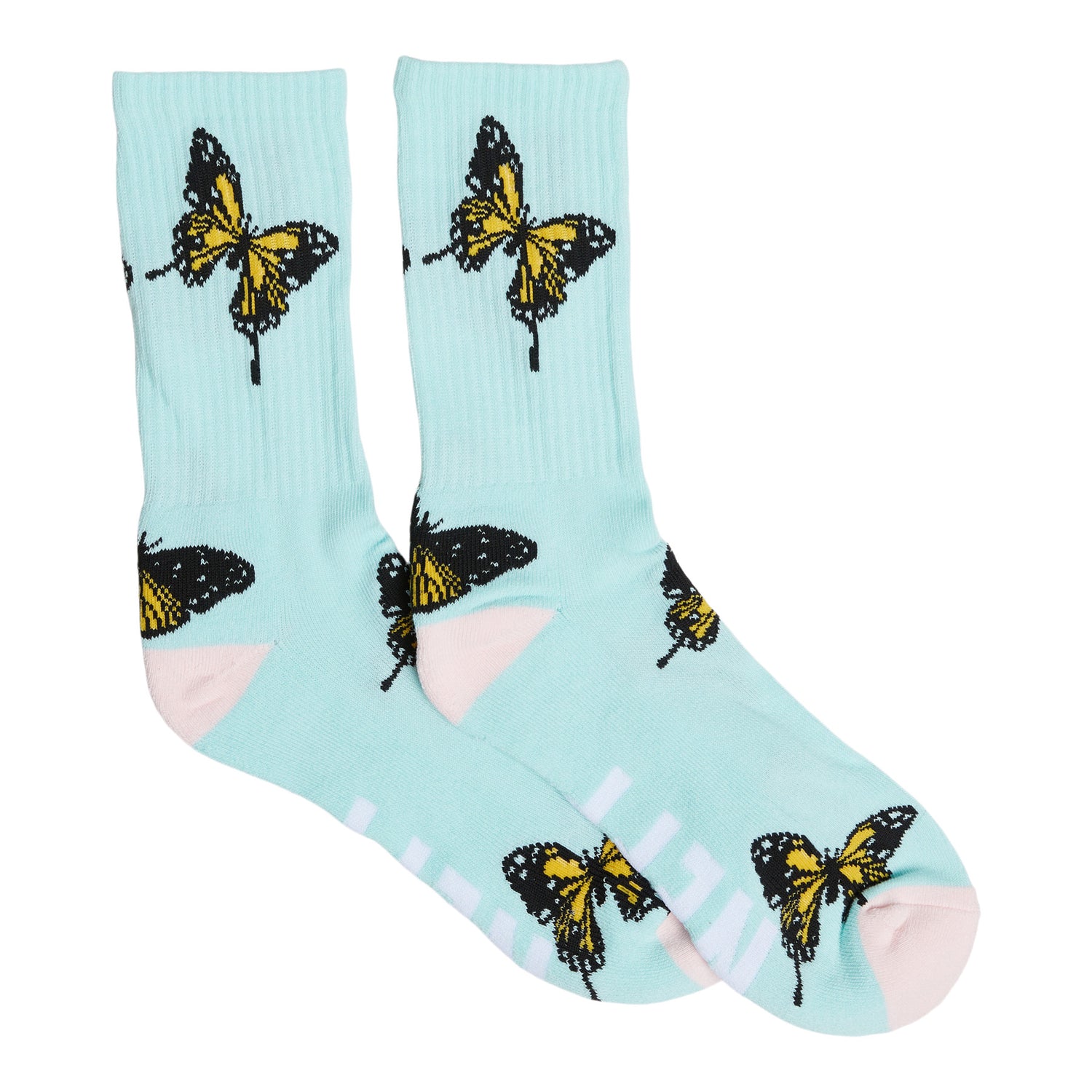 FLUTTER CREW SOCKS - TURQUOISE