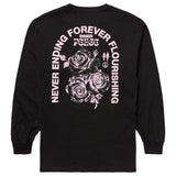 FOREVER FLOURISH LONG SLEEVE TEE - BLACK