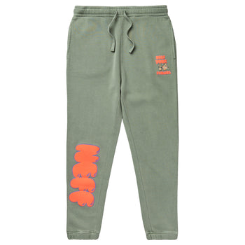 HELP YOUR FRIENDS SWEATPANT - GREEN PIGMENT