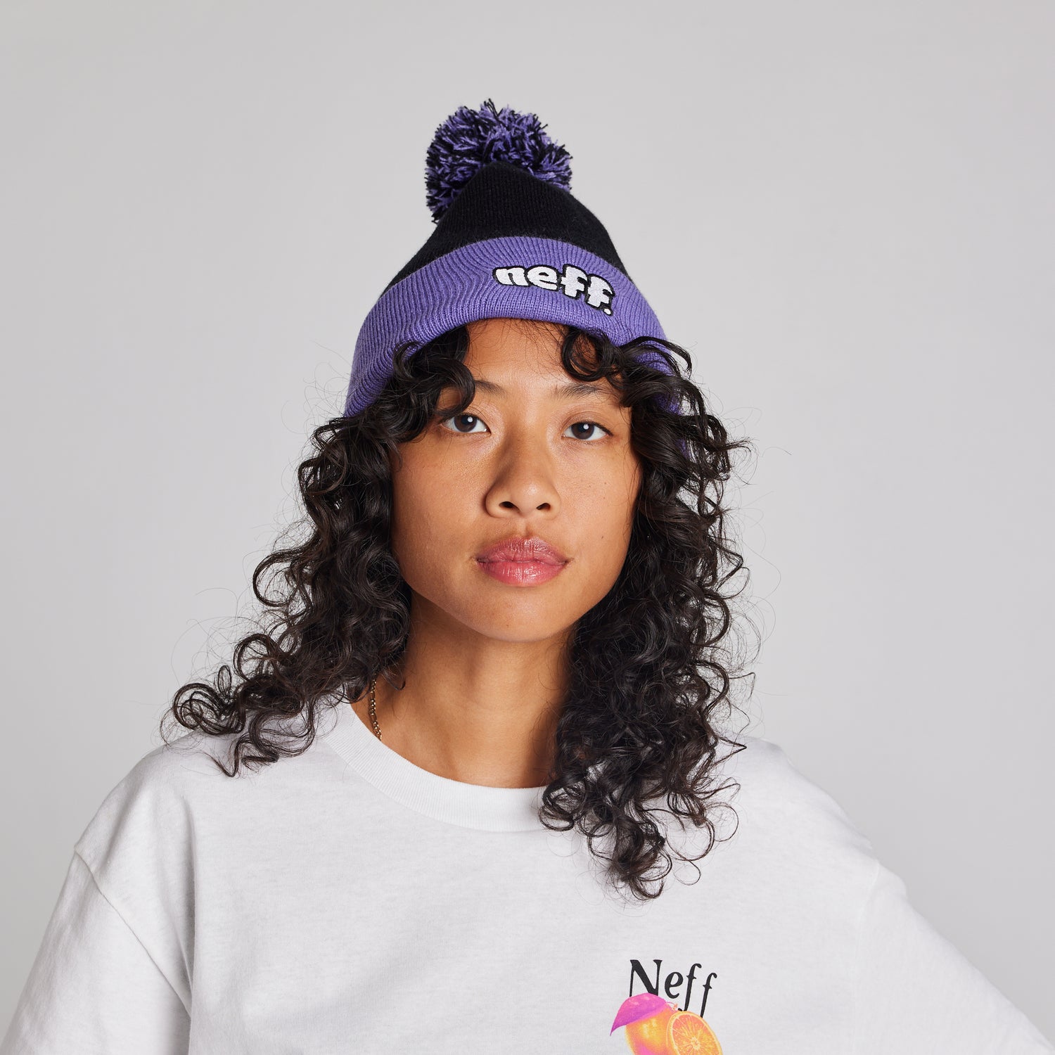 PUFFER BEANIE - BLACK