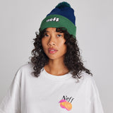 PUFFER BEANIE - NAVY