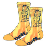 GARFIELD TIE DYE CREW SOCKS - ORANGE