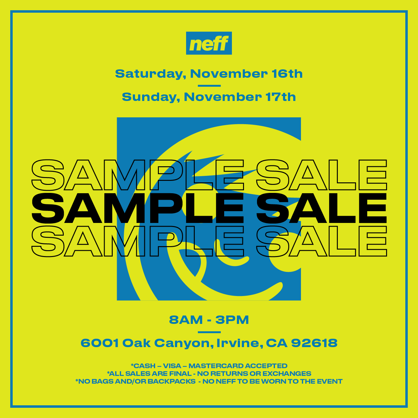 Neff Sample Sale