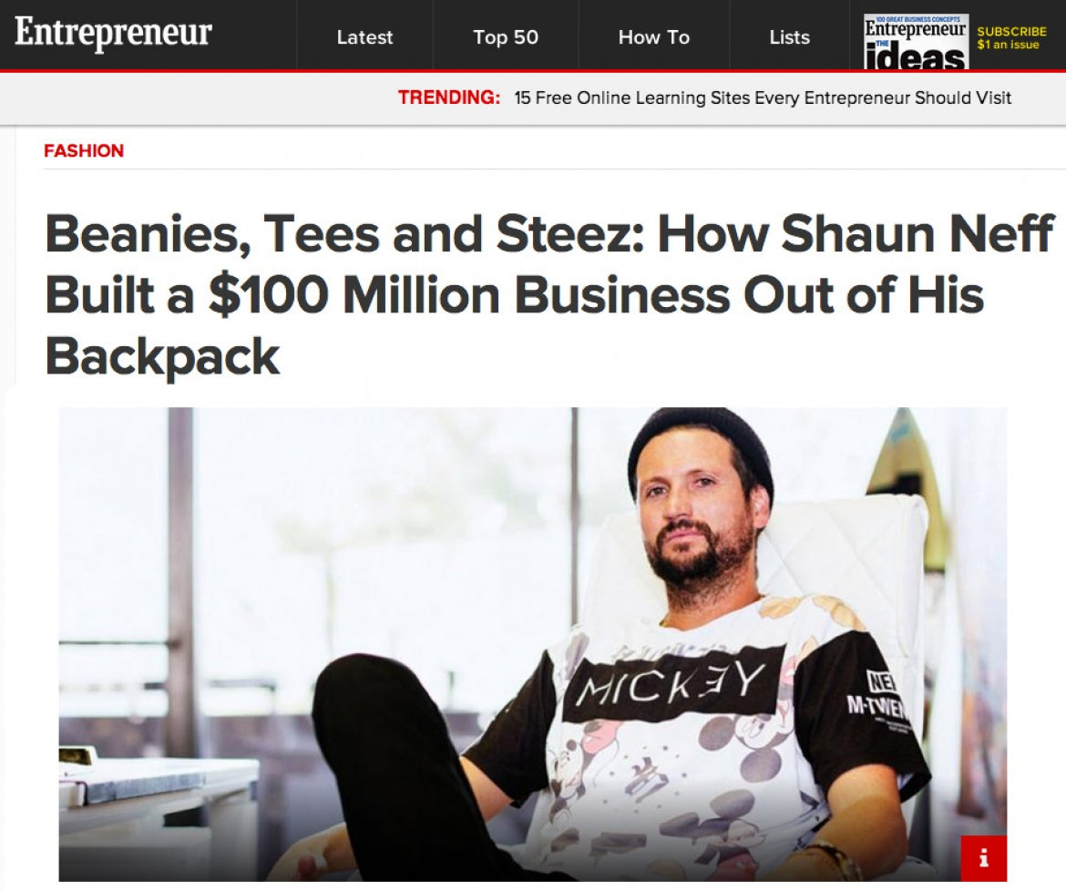 How Shaun Neff Built $100 Million Business Out Of His Backpack