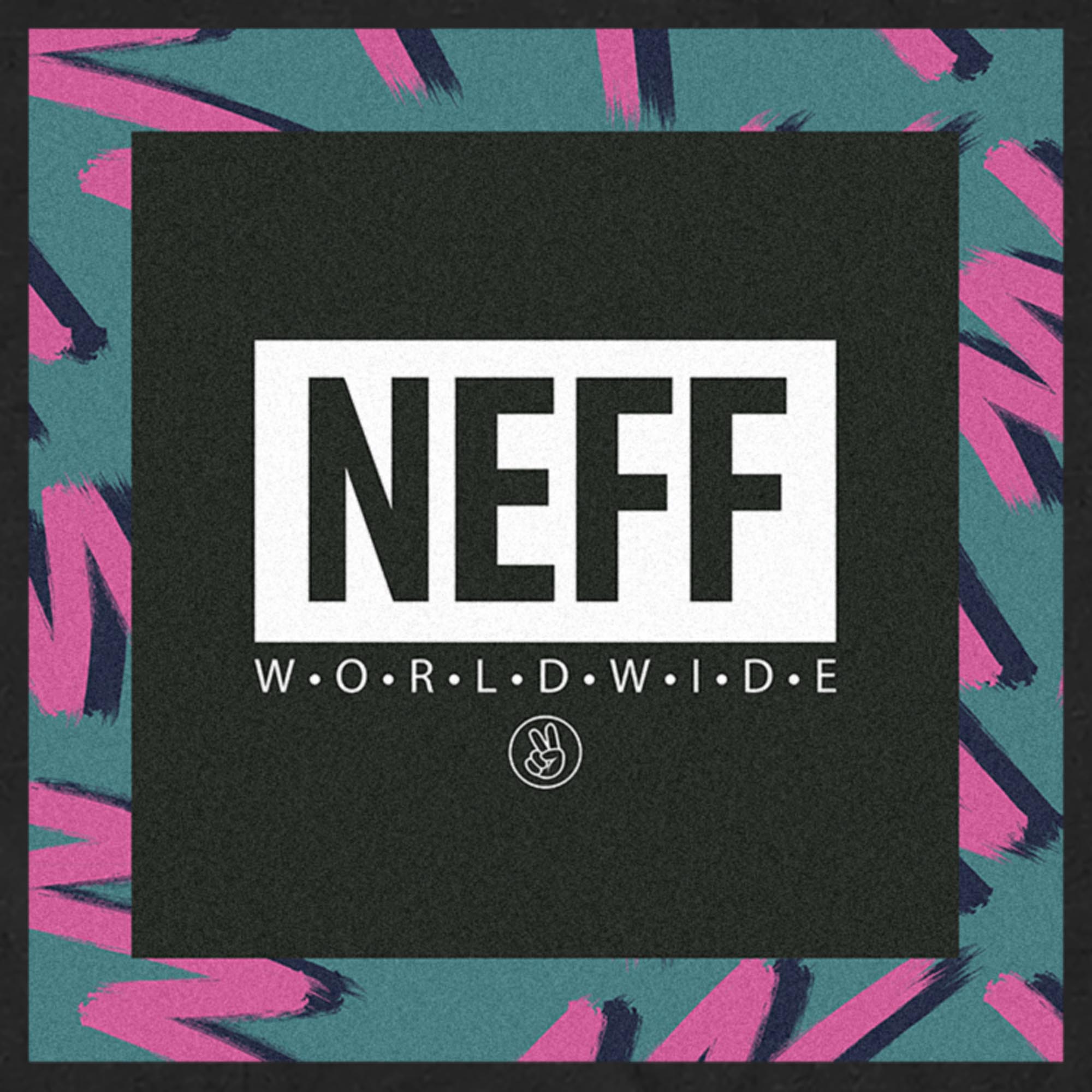 Men's NEFF Pink Zigzag Frame T-Shirt