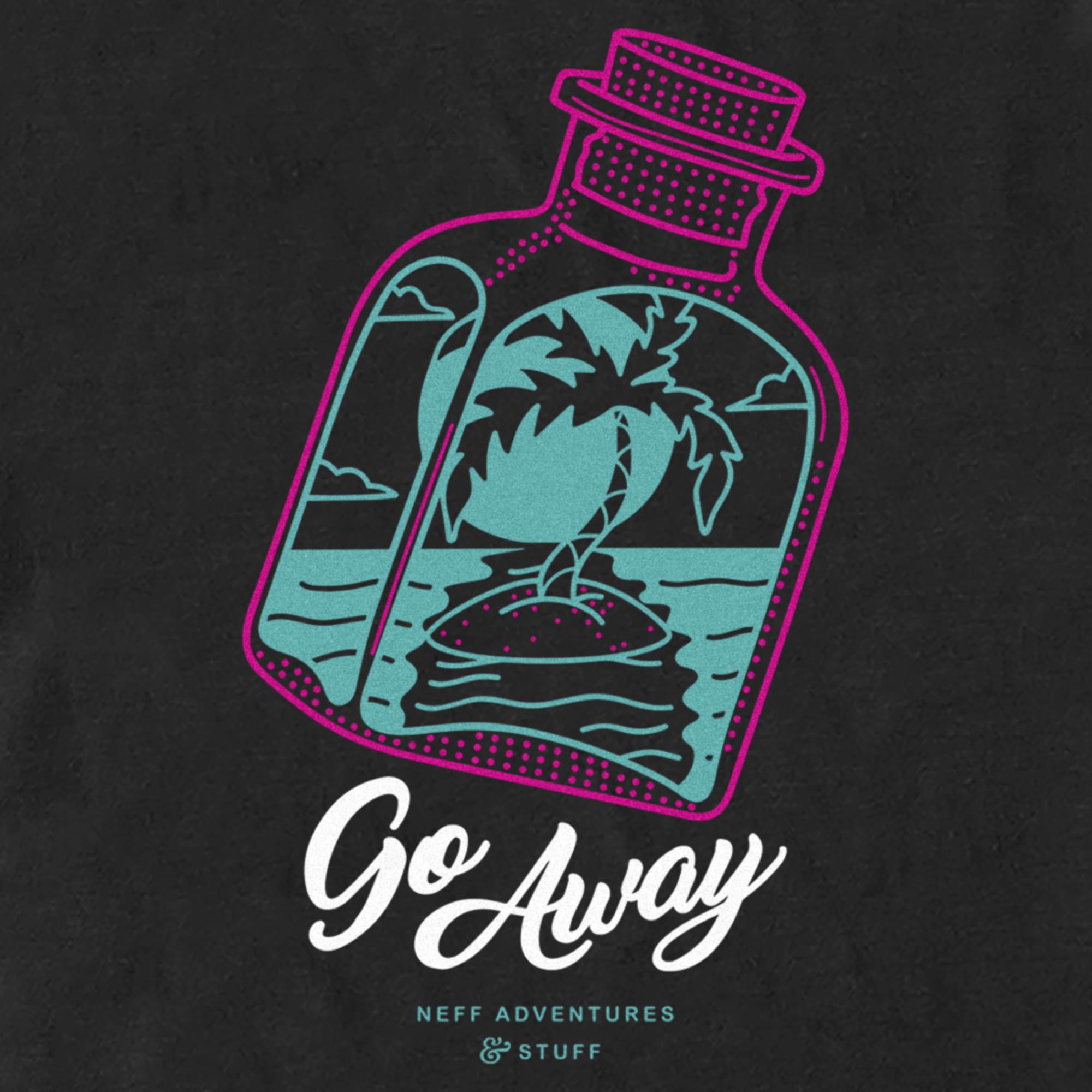 Men's NEFF Go Away Island Bottle T-Shirt