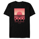Men's NEFF Pink Sunset Logo T-Shirt