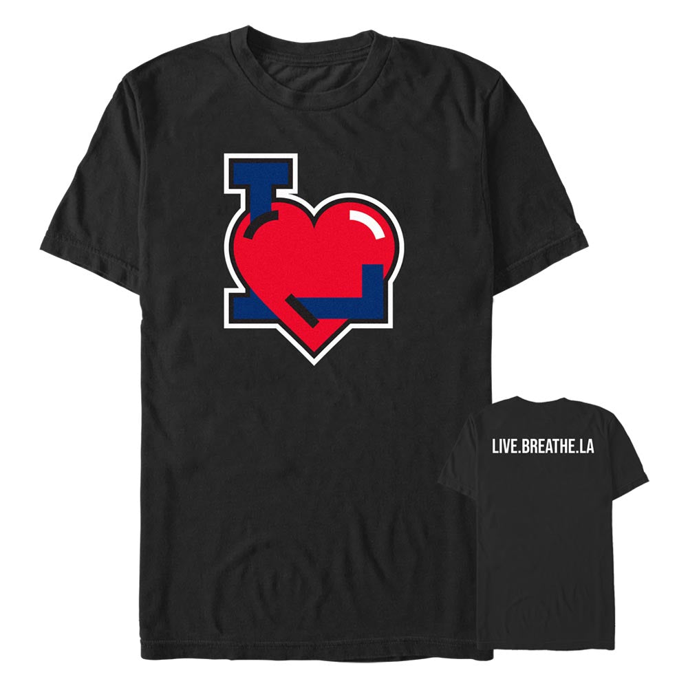 Men's NEFF Live. Breathe. LA Large Heart T-Shirt