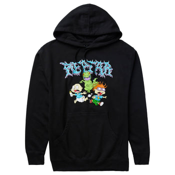 RUGRATS CHASE PULLOVER HOODIE - BLACK