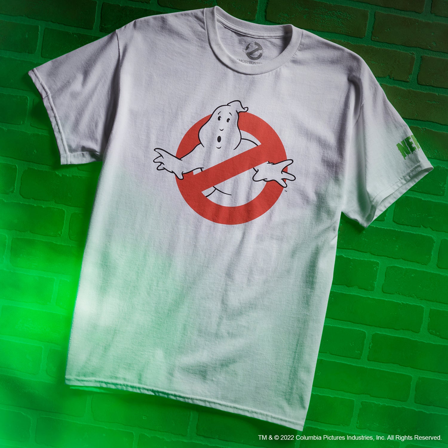 GHOSTBUSTERS NO GHOST TEE - WHITE
