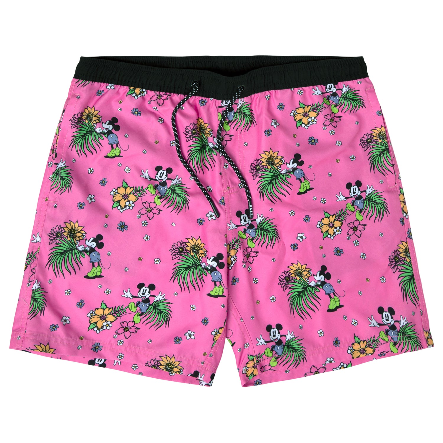 MICKEY MOUSE STANDING PALM 17" HOT TUB VOLLEY SHORTS - PINK