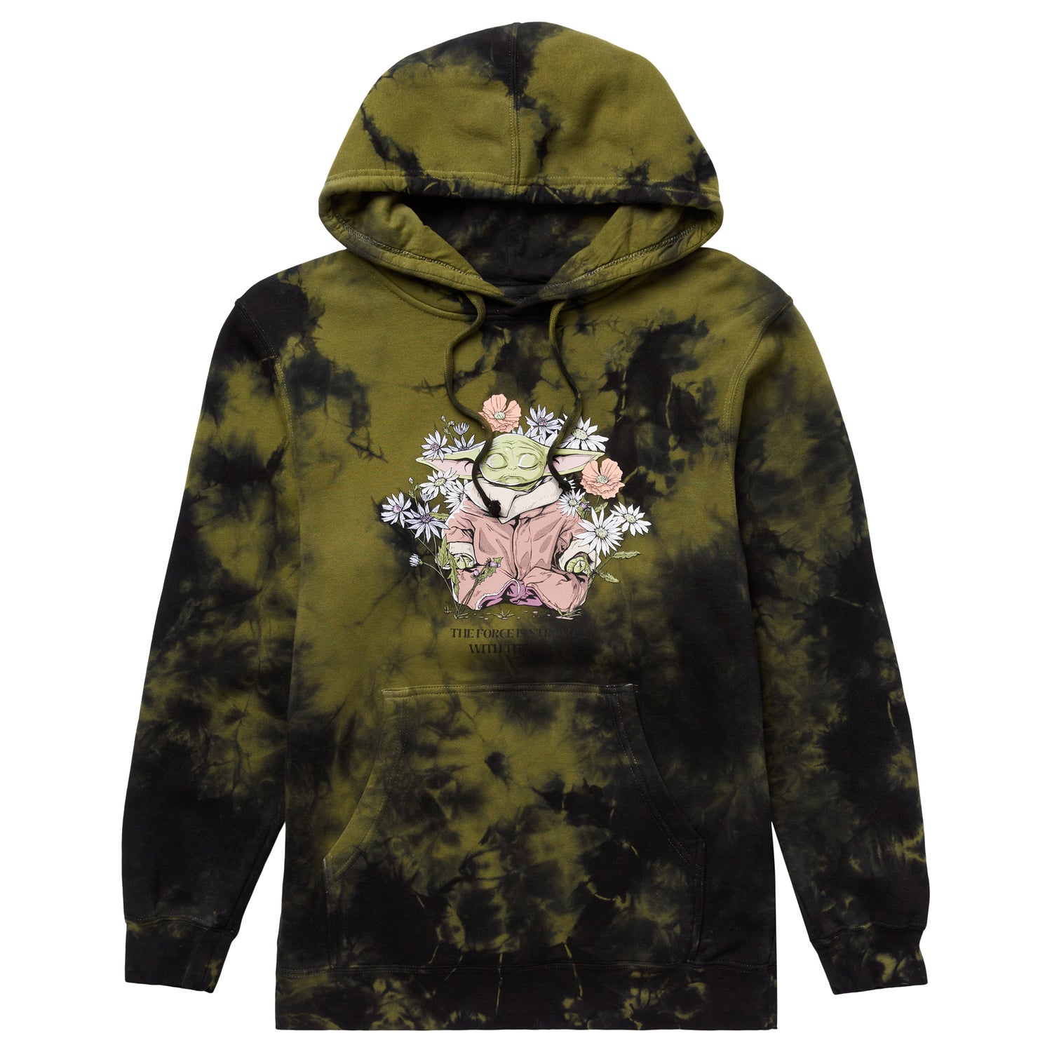 STAR WARS THE FORCE PULLOVER HOODIE - GREEN WASH