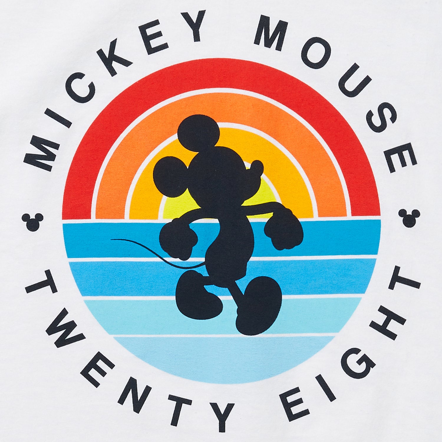 MICKEY MOUSE THICK LINES TEE - WHITE