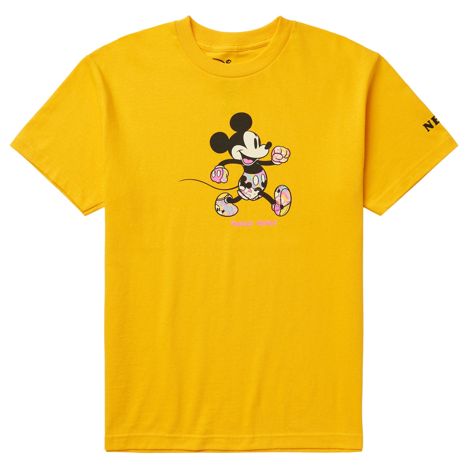 MICKEY MOUSE WALK STRONG TEE - GOLD