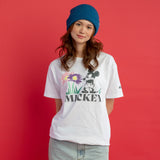 MICKEY MOUSE FLOWER TEE - WHITE