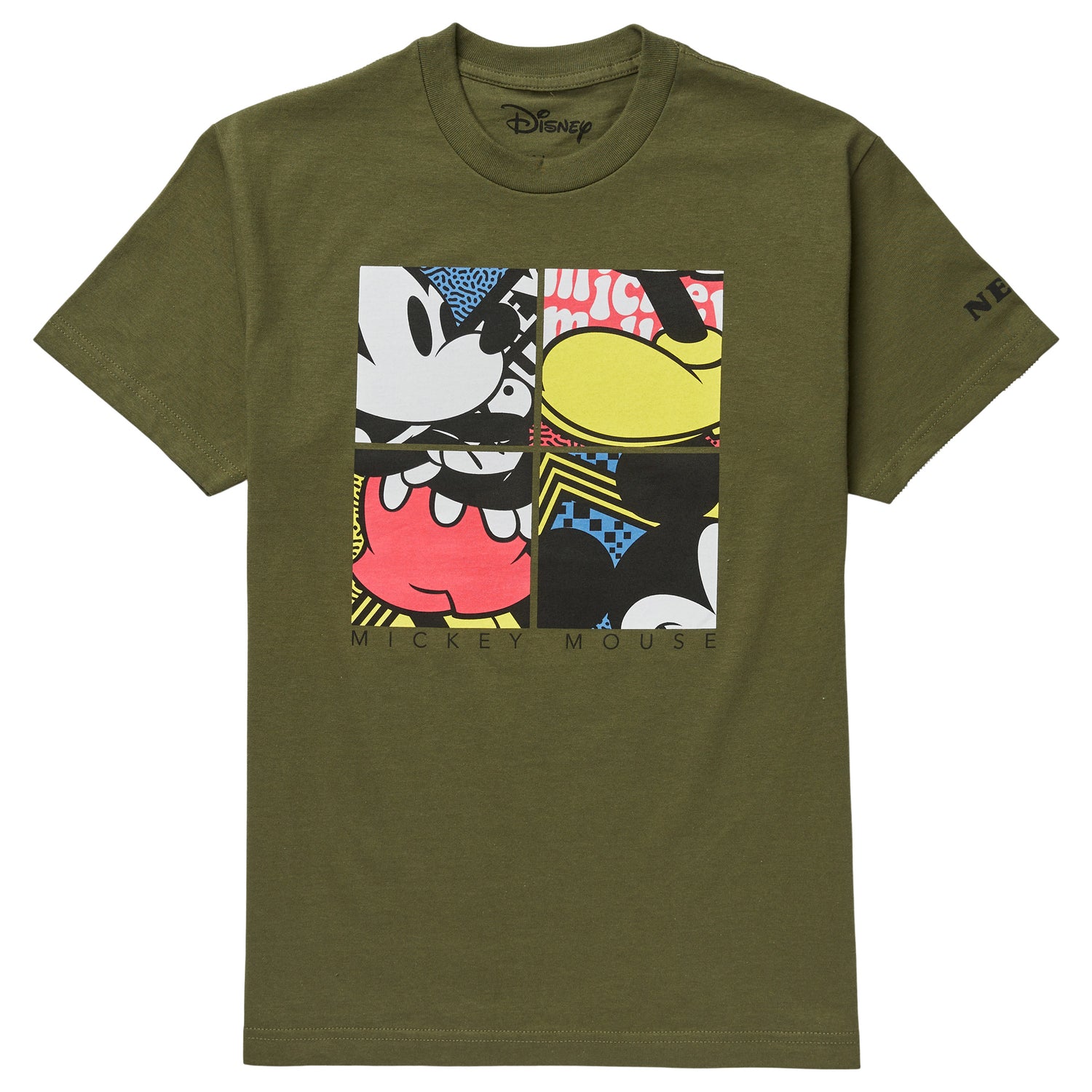 MICKEY MOUSE SQUARE TEE - MILITARY