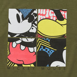 MICKEY MOUSE SQUARE TEE - MILITARY
