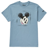 MICKEY MOUSE STENCIL TEE - STONE BLUE