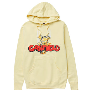 GARFIELD CLAWED PULLOVER HOODIE - LIGHT YELLOW