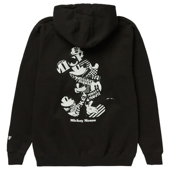 MICKEY MOUSE LINER PULLOVER HOODIE - BLACK