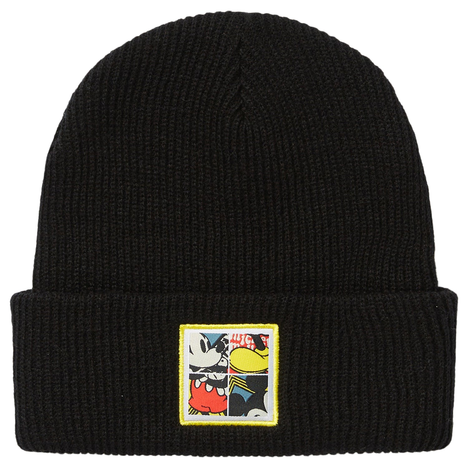 MICKEY MOUSE FOUR SQUARE BEANIE - BLACK