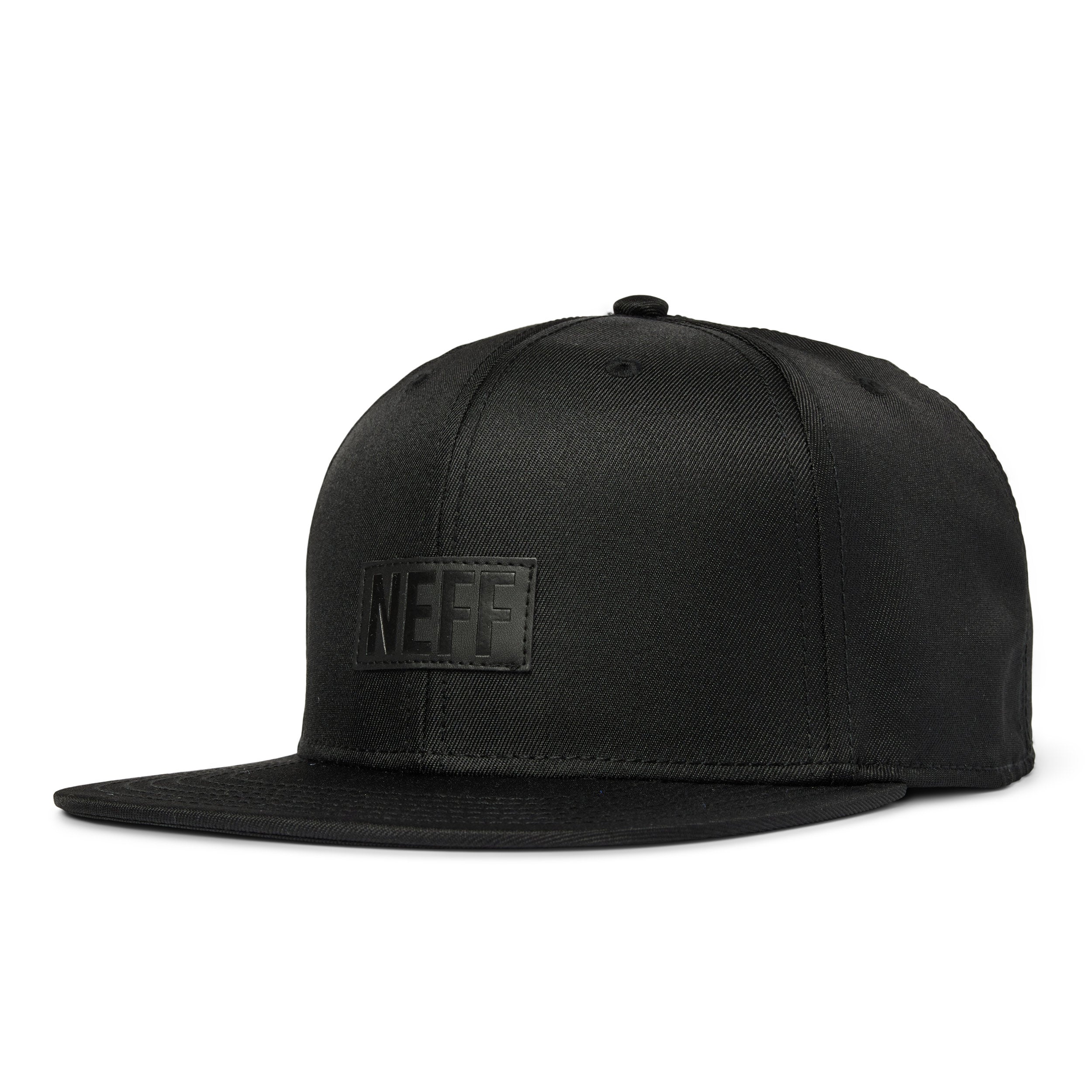 NEFF CORP LEATHER PATCH - BLACK | Neff Headwear