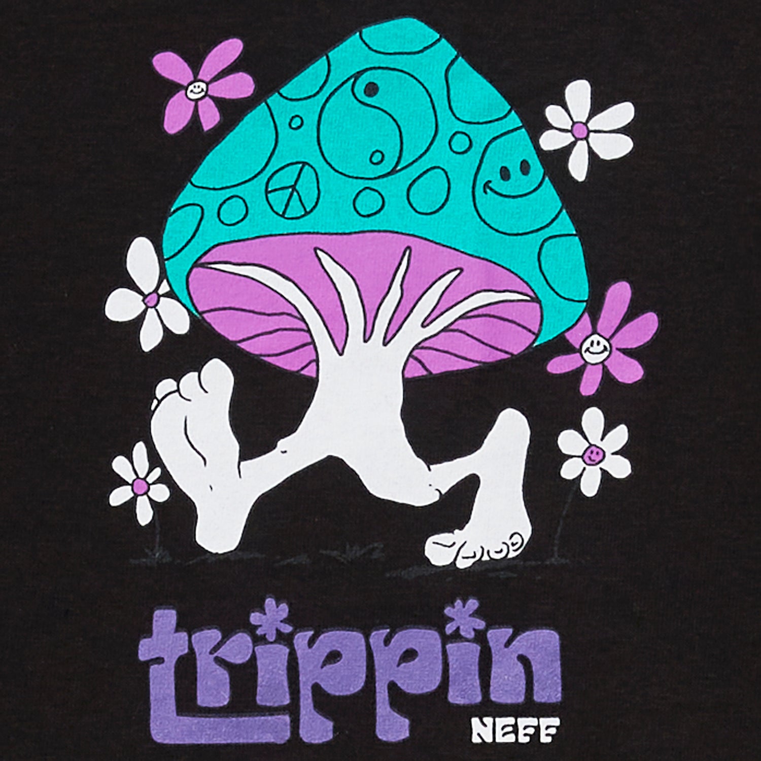 TRIPPIN TEE - BLACK