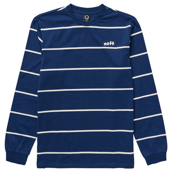 MELLOW LONG SLEEVE KNIT TEE - NAVY