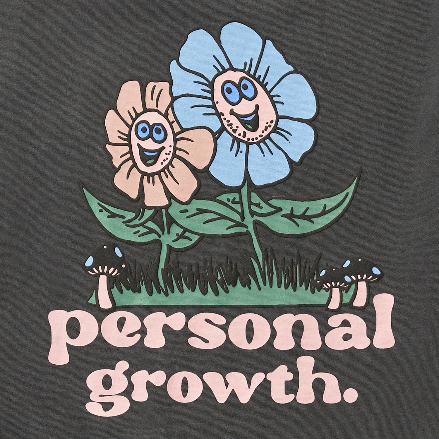 PERSONAL GROWTH TEE - BLACK PIGMENT