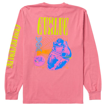 EVOLVE LONG SLEEVE TEE - PINK PIGMENT