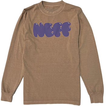 HELP YOUR FRIENDS LONG SLEEVE TEE - SAND PIGMENT